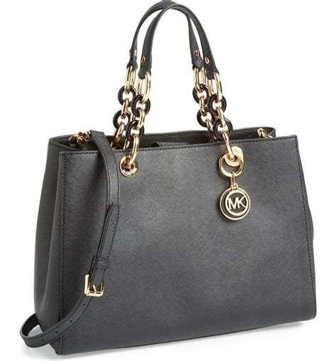 michael kors cindy saffiano leather satchel|Michael Kors saffiano wallet black.